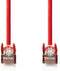 Nedis CAT5e-Kabel - SF/UTP - RJ45 Male - RJ45 Male - 1.50 m - Rond - PVC - Rood - Polybag