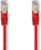 Nedis CAT5e-Kabel - SF/UTP - RJ45 Male - RJ45 Male - 1.50 m - Rond - PVC - Rood - Polybag