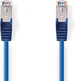 Nedis CAT5e-Kabel - SF/UTP - RJ45 Male - RJ45 Male - 5.00 m - Rond - PVC - Blauw - Polybag