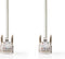 Nedis CAT5e-Kabel | U/UTP | RJ45 Male | RJ45 Male | 2.00 m | Rond | PVC | Grijs | Label