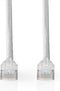 Nedis CAT5e-Kabel | U/UTP | RJ45 Male | RJ45 Male | 2.00 m | Rond | PVC | Grijs | Label