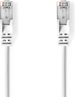 Nedis CAT5e Netwerkkabel - SF/UTP - RJ45 Male - RJ45 Male - 0.50 m - Rond - PVC - Wit - Envelop