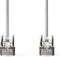 Nedis CAT5e Netwerkkabel - SF/UTP - RJ45 Male - RJ45 Male - 1.00 m - Rond - PVC - Grijs - Envelop