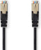 Nedis CAT5e Netwerkkabel - SF/UTP - RJ45 Male - RJ45 Male - 1.50 m - Rond - PVC - Zwart - Envelop