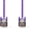Nedis CAT5e Netwerkkabel - SF/UTP - RJ45 Male - RJ45 Male - 1.50 m - Rond - PVC - Violet - Polybag