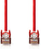 Nedis CAT5e Netwerkkabel - SF/UTP - RJ45 Male - RJ45 Male - 10.0 m - Rond - PVC - Rood - Polybag