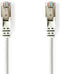 Nedis CAT5e Netwerkkabel - SF/UTP - RJ45 Male - RJ45 Male - 10.0 m - Rond - PVC - Wit - Polybag