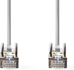 Nedis CAT5e Netwerkkabel - SF/UTP - RJ45 Male - RJ45 Male - 3.00 m - Rond - PVC - Grijs - Envelop