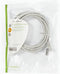 Nedis CAT5e Netwerkkabel - SF/UTP - RJ45 Male - RJ45 Male - 3.00 m - Rond - PVC - Grijs - Envelop