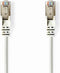Nedis CAT5e Netwerkkabel - SF/UTP - RJ45 Male - RJ45 Male - 3.00 m - Rond - PVC - Wit - Blister