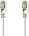 Nedis CAT5e Netwerkkabel - SF/UTP - RJ45 Male - RJ45 Male - 5.00 m - Rond - PVC - Wit - Blister