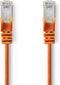 Nedis CAT5e Netwerkkabel - SF/UTP - RJ45 Male - RJ45 Male - 7.50 m - Rond - PVC - Oranje - Polybag