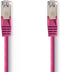 Nedis CAT5e Netwerkkabel - SF/UTP - RJ45 Male - RJ45 Male - 7.50 m - Rond - PVC - Roze - Polybag