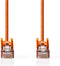 Nedis CAT5e Netwerkkabel - SF/UTP - RJ45 Male - RJ45 Male - 7.50 m - Rond - PVC - Oranje - Polybag