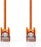 Nedis CAT5e Netwerkkabel - SF/UTP - RJ45 Male - RJ45 Male - 7.50 m - Rond - PVC - Oranje - Polybag