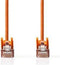 Nedis CAT5e Netwerkkabel - SF/UTP - RJ45 Male - RJ45 Male - 7.50 m - Rond - PVC - Oranje - Polybag