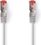 Nedis CAT6-kabel - RJ45 Male - RJ45 Male - S/FTP - 0.15 m - Rond - LSZH - Grijs - Polybag