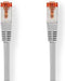 Nedis CAT6-kabel - RJ45 Male - RJ45 Male - S/FTP - 0.15 m - Rond - LSZH - Grijs - Polybag
