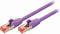 Nedis CAT6-kabel - RJ45 Male - RJ45 Male - S/FTP - 1.00 m - Rond - LSZH - Violet - Envelop