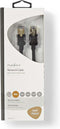 Nedis CAT6 Netwerkkabel - RJ45 Male - RJ45 Male - F/UTP - 1.00 m - Rond - LSZH / PVC - Antraciet - Doos