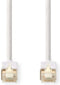Nedis CAT6 Netwerkkabel - RJ45 Male - RJ45 Male - F/UTP - 10.0 m - Rond - LSZH / PVC - Wit - Window Box