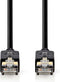 Nedis CAT6 Netwerkkabel - RJ45 Male - RJ45 Male - F/UTP - 10.0 m - Rond - LSZH / PVC - Antraciet - Window Box