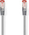 Nedis CAT6 Netwerkkabel - RJ45 Male - RJ45 Male - S/FTP - 0.25 m - Rond - LSZH - Grijs - Envelop
