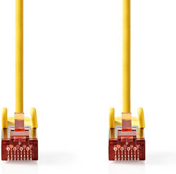 Nedis CAT6 Netwerkkabel - RJ45 Male - RJ45 Male - S/FTP - 1.00 m - Rond - LSZH - Geel - Envelop