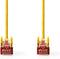 Nedis CAT6 Netwerkkabel - RJ45 Male - RJ45 Male - S/FTP - 1.00 m - Rond - LSZH - Geel - Envelop