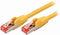 Nedis CAT6 Netwerkkabel - RJ45 Male - RJ45 Male - S/FTP - 1.00 m - Rond - LSZH - Geel - Envelop