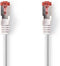 Nedis CAT6 Netwerkkabel - RJ45 Male - RJ45 Male - S/FTP - 1.00 m - Rond - LSZH - Wit - Window Box