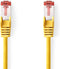 Nedis CAT6 Netwerkkabel - RJ45 Male - RJ45 Male - S/FTP - 1.00 m - Rond - LSZH - Geel - Envelop