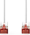 Nedis CAT6 Netwerkkabel - RJ45 Male - RJ45 Male - S/FTP - 1.00 m - Rond - LSZH - Wit - Envelop