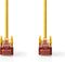 Nedis CAT6 Netwerkkabel - RJ45 Male - RJ45 Male - S/FTP - 1.50 m - Rond - LSZH - Geel - Label
