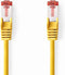 Nedis CAT6 Netwerkkabel - RJ45 Male - RJ45 Male - S/FTP - 1.50 m - Rond - LSZH - Geel - Label