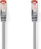 Nedis CAT6 Netwerkkabel - RJ45 Male - RJ45 Male - S/FTP - 15.0 m - Rond - LSZH - Grijs - Label