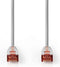 Nedis CAT6 Netwerkkabel - RJ45 Male - RJ45 Male - S/FTP - 2.00 m - Binnenshuis - Rond - LSZH - Grijs - Doos
