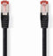 Nedis CAT6 Netwerkkabel - RJ45 Male - RJ45 Male - S/FTP - 20.0 m - Rond - LSZH - Zwart - Label