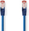 Nedis CAT6 Netwerkkabel - RJ45 Male - RJ45 Male - S/FTP - 20.0 m - Rond - LSZH - Blauw - Polybag