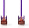 Nedis CAT6 Netwerkkabel - RJ45 Male - RJ45 Male - S/FTP - 3.00 m - Rond - LSZH - Violet - Polybag
