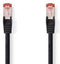 Nedis CAT6 Netwerkkabel - RJ45 Male - RJ45 Male - S/FTP - 30.0 m - Rond - LSZH - Zwart - Envelop