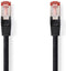 Nedis CAT6 Netwerkkabel - RJ45 Male - RJ45 Male - S/FTP - 30.0 m - Rond - LSZH - Zwart - Envelop
