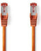 Nedis CAT6 Netwerkkabel - RJ45 Male - RJ45 Male - S/FTP - 5.00 m - Rond - LSZH - Oranje - Envelop