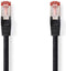 Nedis CAT6 Netwerkkabel - RJ45 Male - RJ45 Male - S/FTP - 5.00 m - Rond - LSZH - Zwart - Polybag