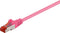 Nedis CAT6 Netwerkkabel - RJ45 Male - RJ45 Male - S/FTP - 7.50 m - Rond - LSZH - Roze - Polybag