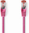 Nedis CAT6 Netwerkkabel - RJ45 Male - RJ45 Male - S/FTP - 7.50 m - Rond - LSZH - Roze - Polybag