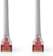 Nedis CAT6 Netwerkkabel - RJ45 Male - RJ45 Male - SF/UTP - 0.50 m - Rond - PVC - Grijs - Label