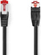 Nedis CAT6 Netwerkkabel - RJ45 Male - RJ45 Male - SF/UTP - 2.00 m - Rond - LSZH - Zwart - Envelop