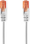 Nedis CAT6 Netwerkkabel - RJ45 Male - RJ45 Male - U/UTP - 1.00 m - Rond - PVC - Grijs - Envelop