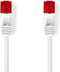 Nedis CAT6 Netwerkkabel - RJ45 Male - RJ45 Male - U/UTP - 10.0 m - Snagless - Plat - PVC - Wit - Envelop